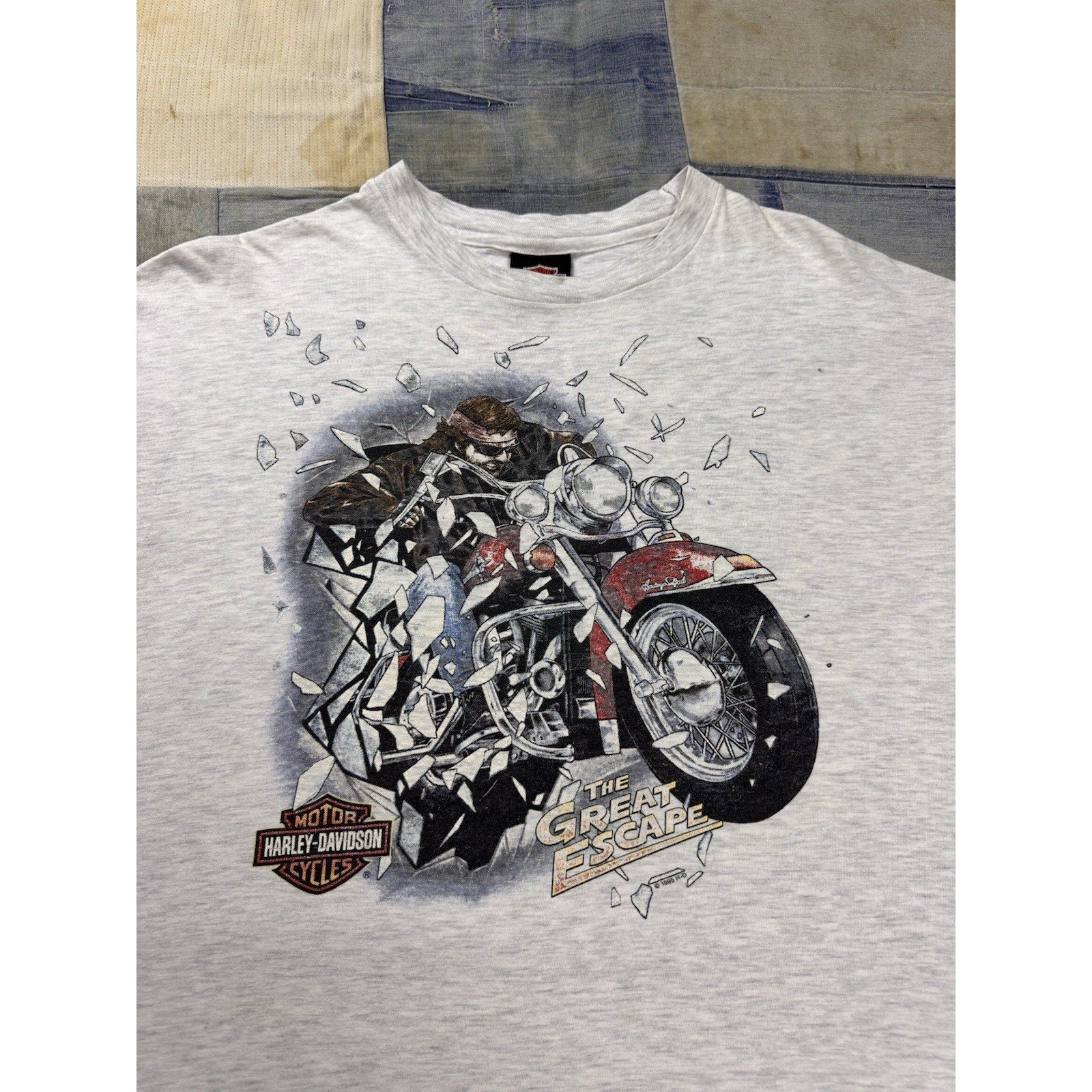 Vintage 1996 Harley Davidson 30th Anniversary Great Escape T Shirt USA XL
