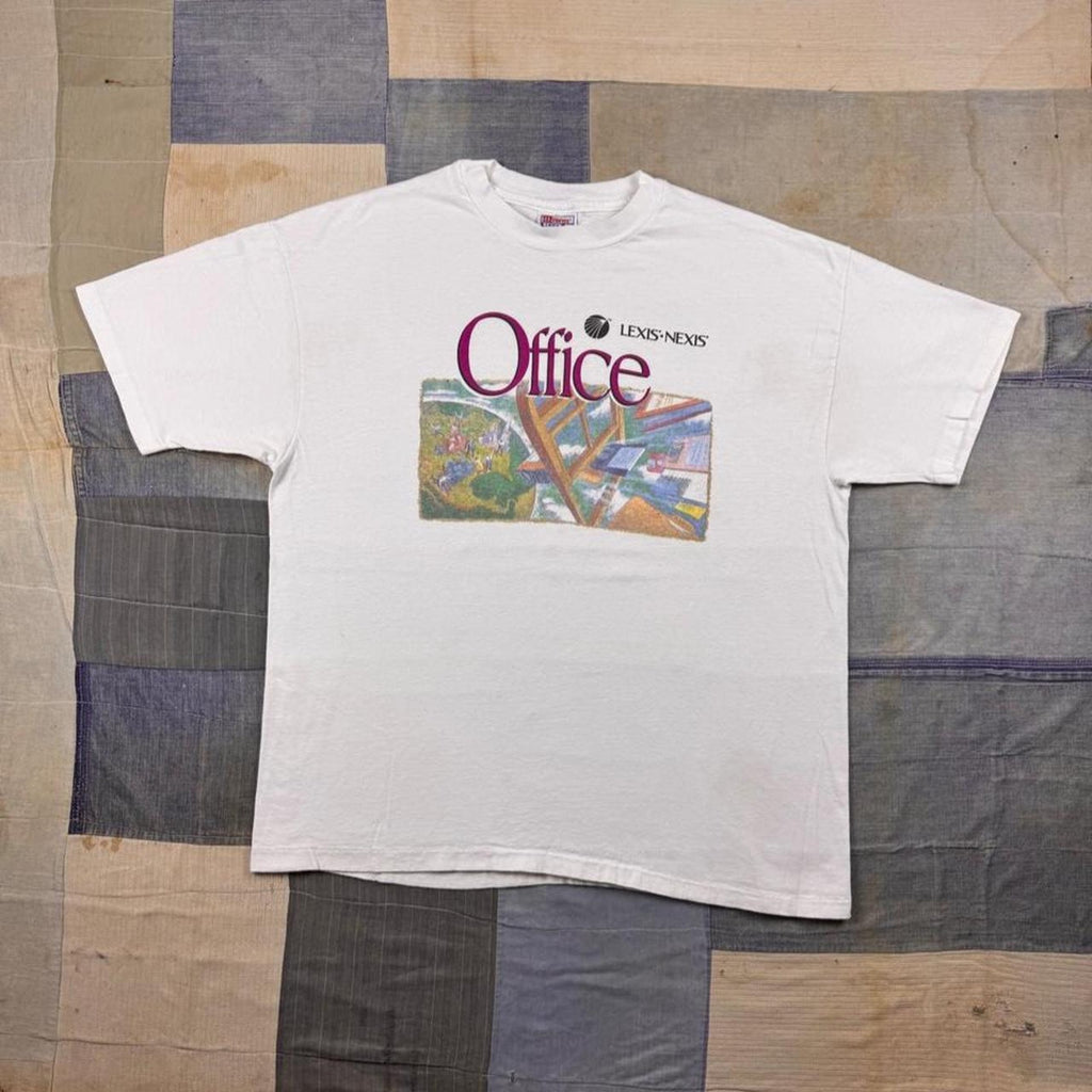 1990s Lexis-Nexis Office Software Tech Promo Hanes Beefy-T Tee | XL