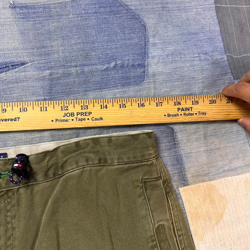2000s Tommy Jeans olive green cargo pants | 34x30