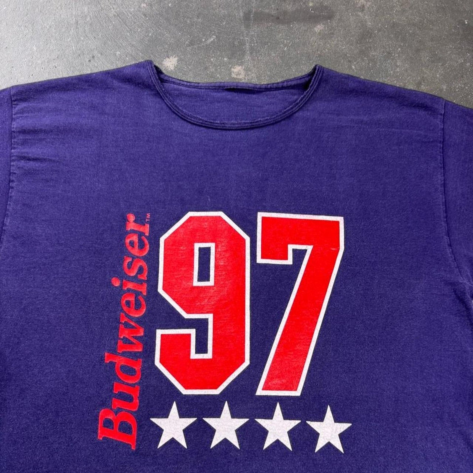 1997 Budweiser Ninety Seven Double-Sided Graphic Tee | Large