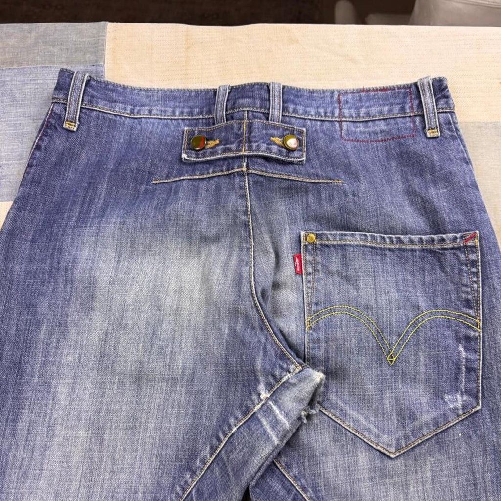 1999 Levi's Engineered Jeans Cinch Back Twisted Seam Denim | 33x30.5