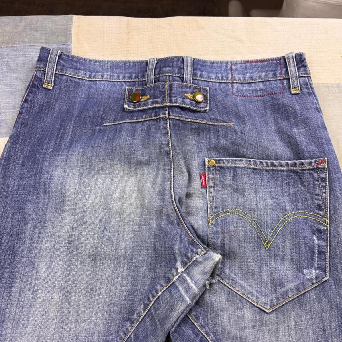 1999 Levi's Engineered Jeans Cinch Back Twisted Seam Denim | 33x30.5