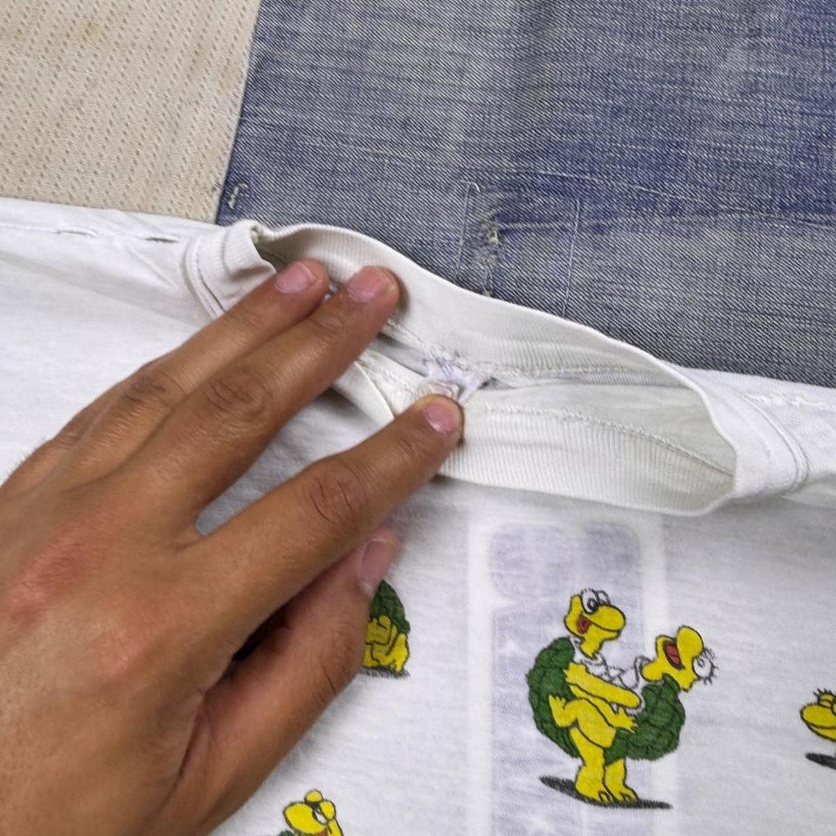 1990s Kama Sutra Cartoon Turtle Sex Positions Tee | Medium
