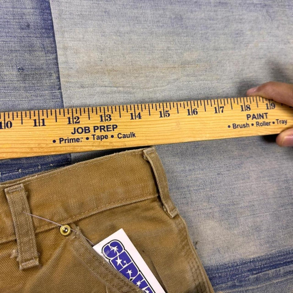 1990s Carhartt USA Brown Duck Double Knee Carpenter Pants Distressed | 29x31