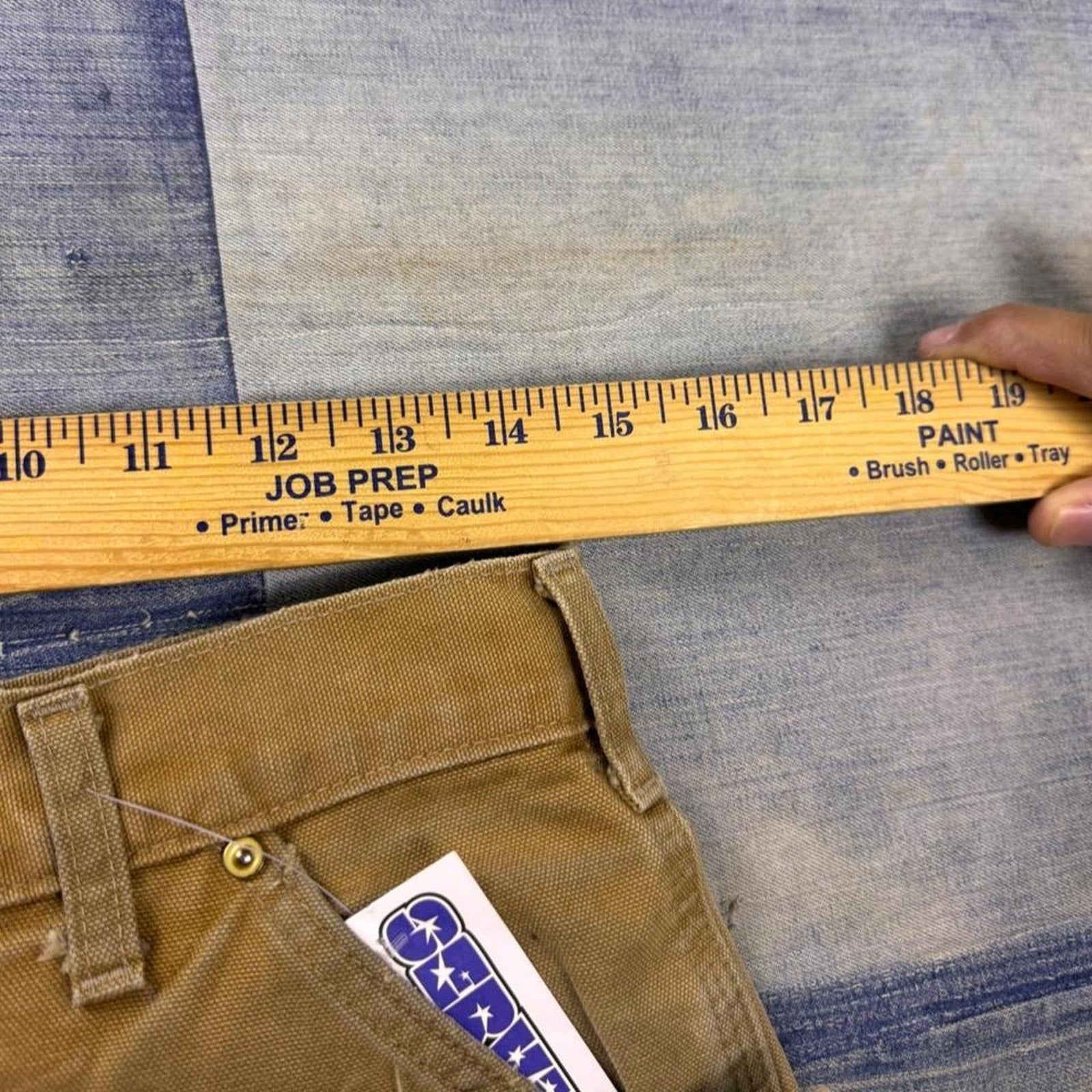 1990s Carhartt USA Brown Duck Double Knee Carpenter Pants Distressed | 29x31