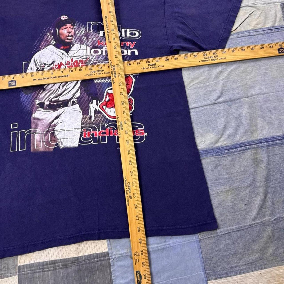 1998 Kenny Lofton Cleveland Indians MLB Graphic Tee | Large
