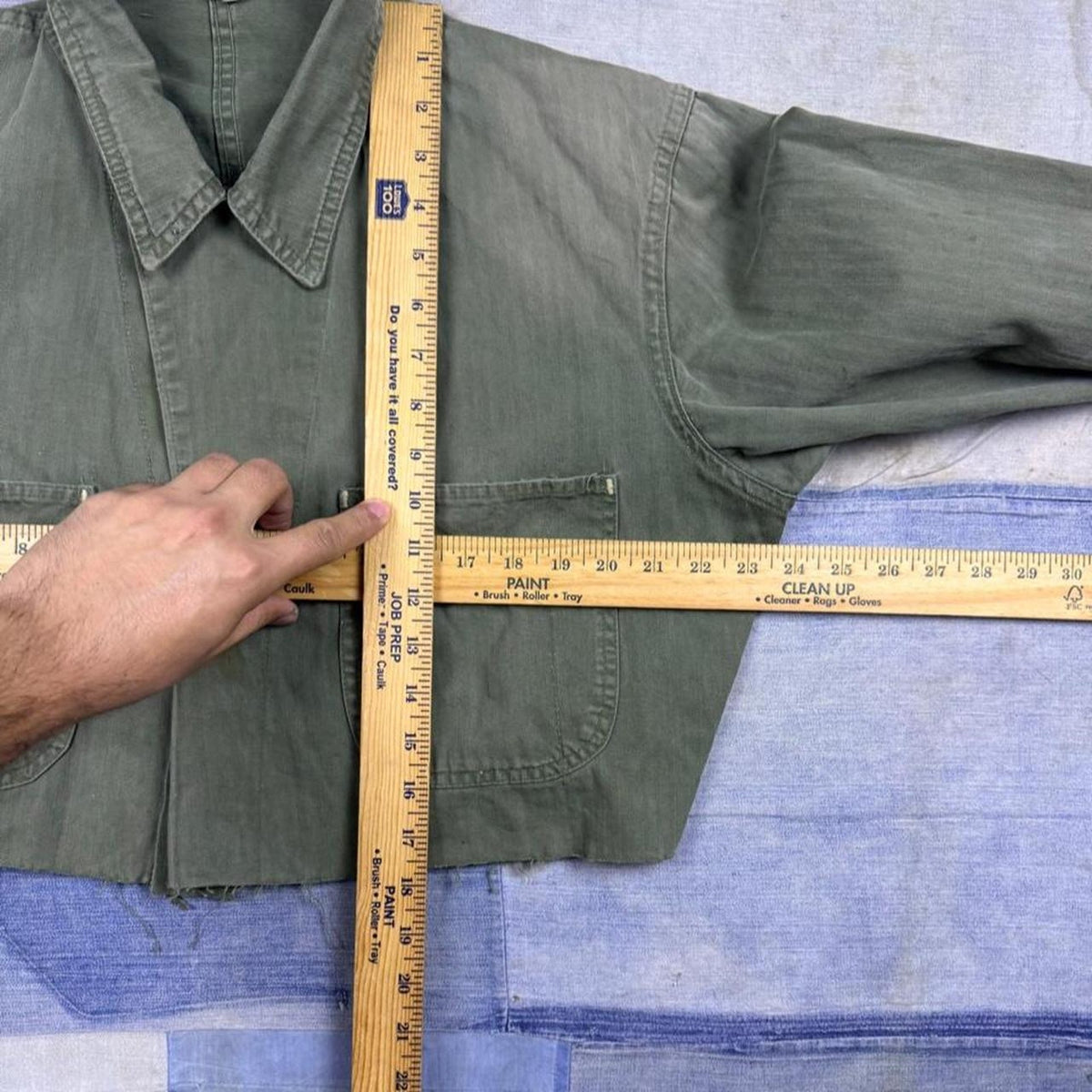 1970s HBT Cropped Military Jacket | L