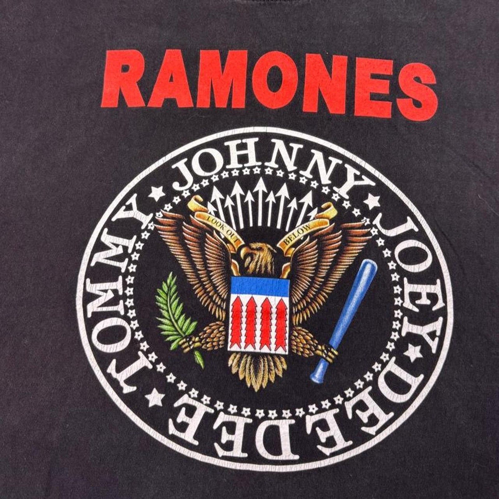 2000s Ramones Presidential Seal Distressed Band Tee | XL