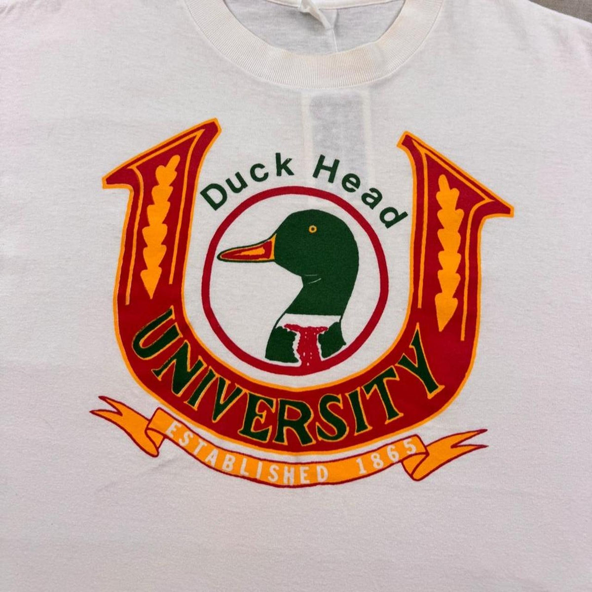 1990s Duck Head University Crest Graphic Tee | Large