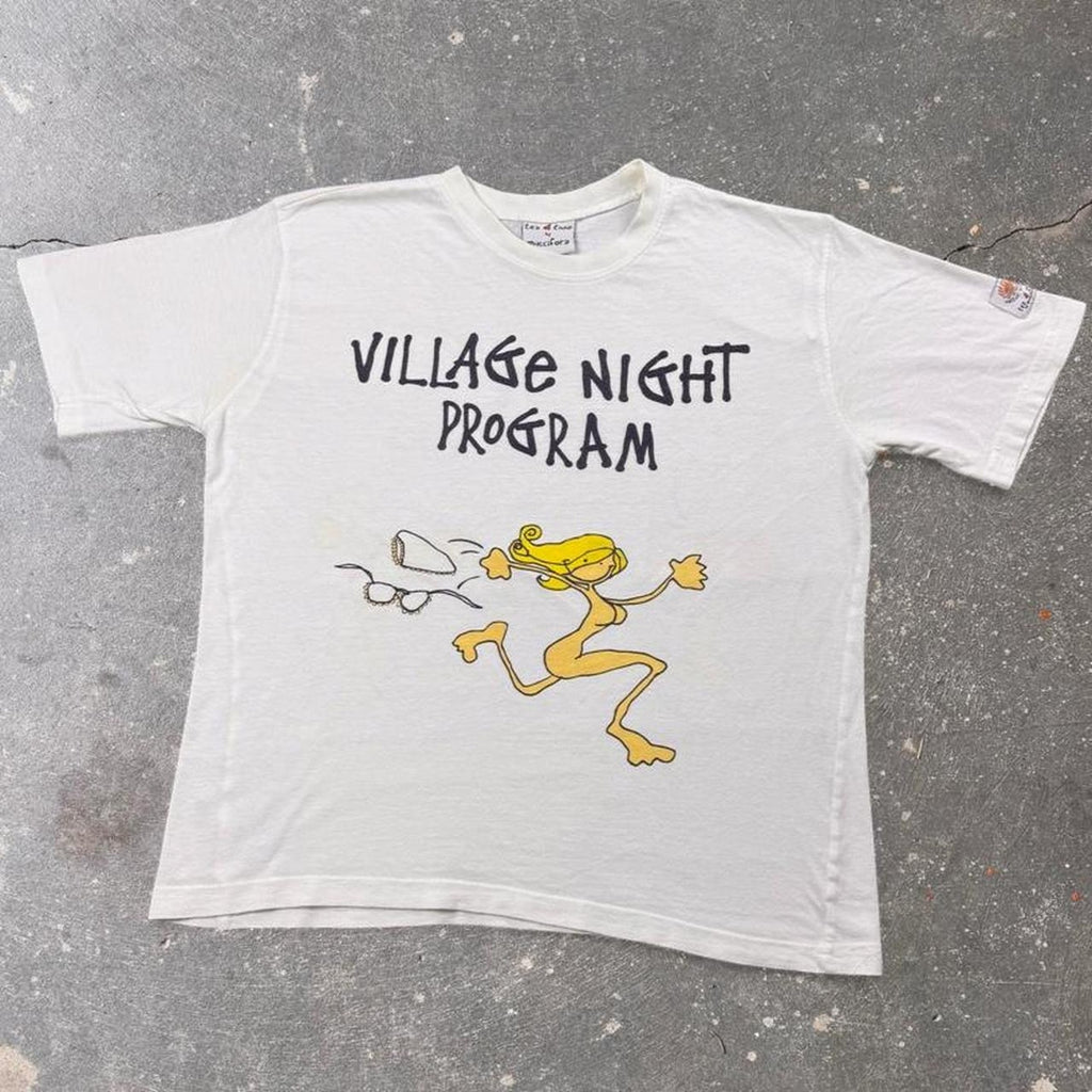 1996 Tea 4 Two Village Night Program Double-Sided Art Tee | Medium