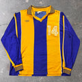 1980s Peter Green Number 14 Long Sleeve Soccer Jersey | Large