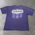 1990s Adidas Double-Sided Abstract Logo Graphic Tee | Large