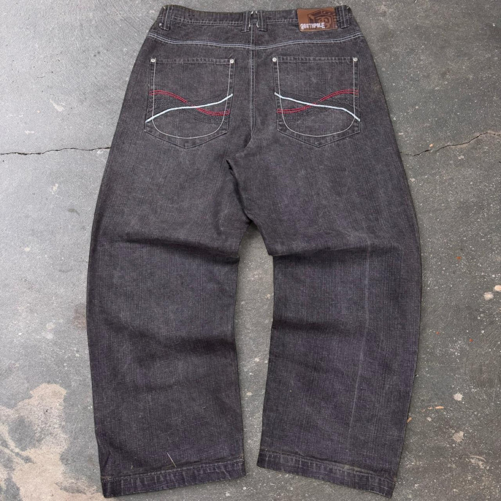 2000s southpole baggy black jeans | 38x30