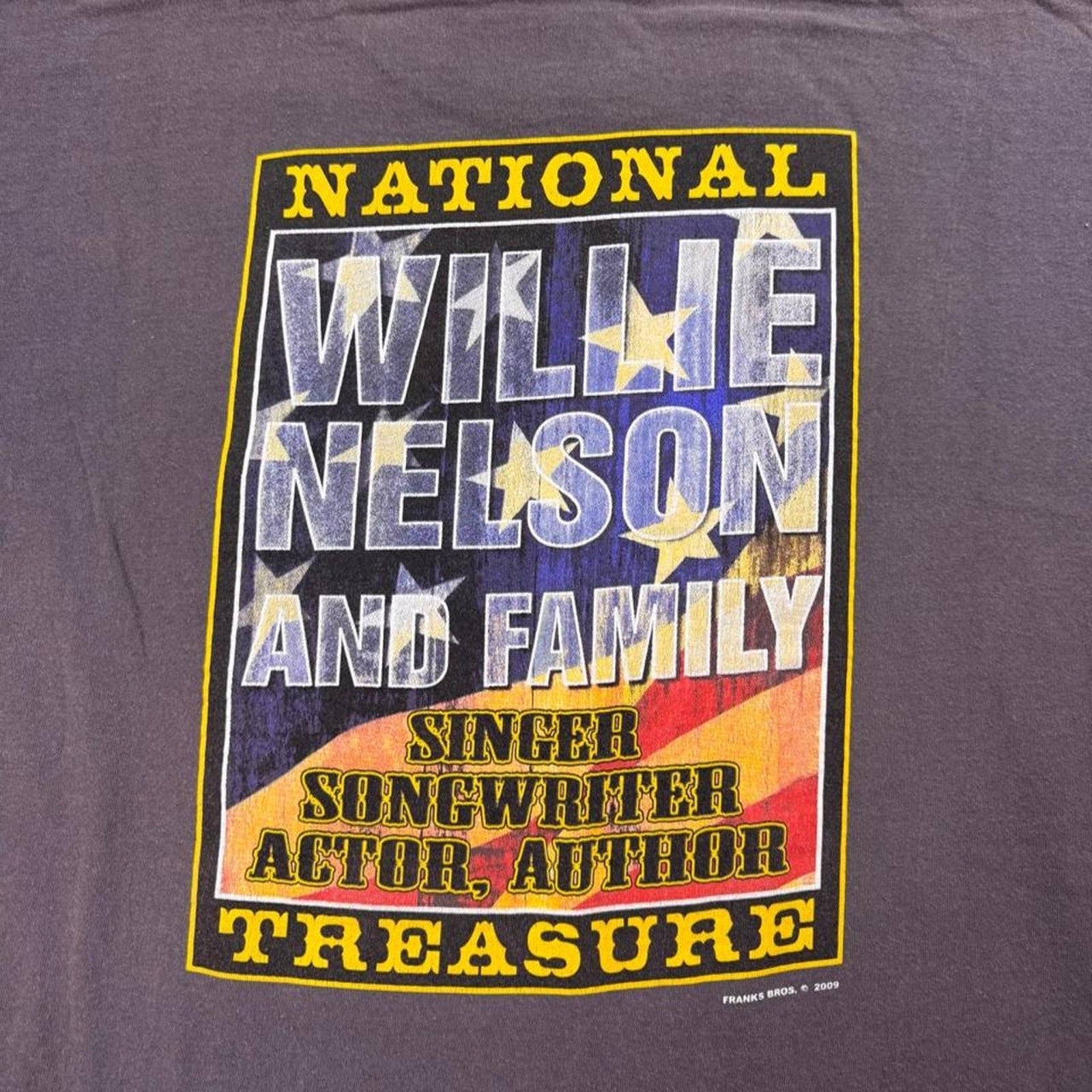 2009 Willie Nelson & Family Live in Concert Double-Sided Tee | XL