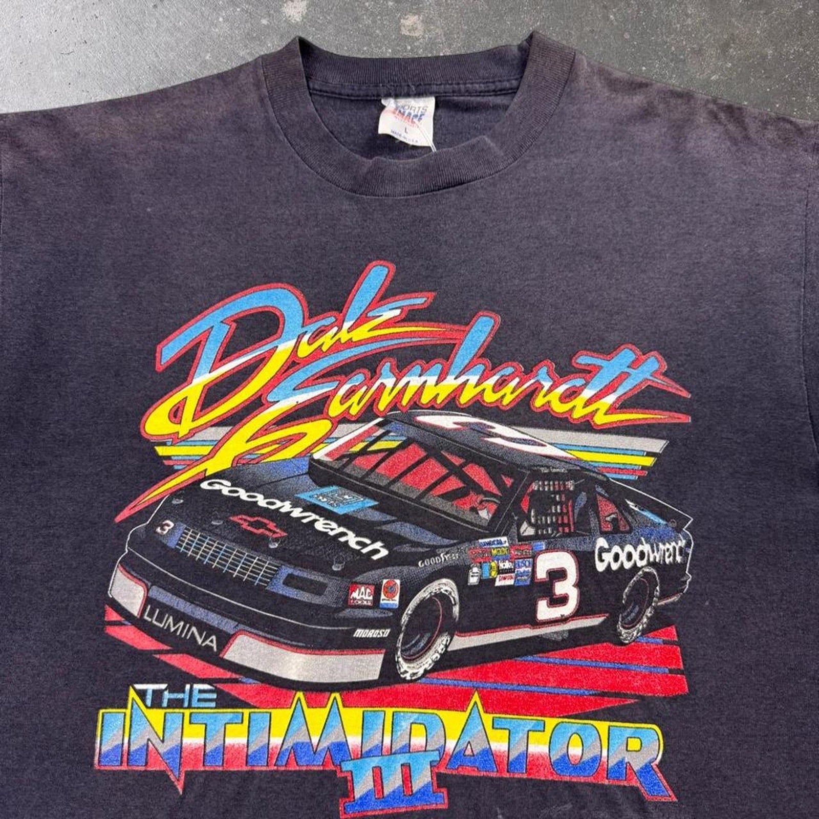 1990 Dale Earnhardt The Intimidator III NASCAR Tour Tee | Large
