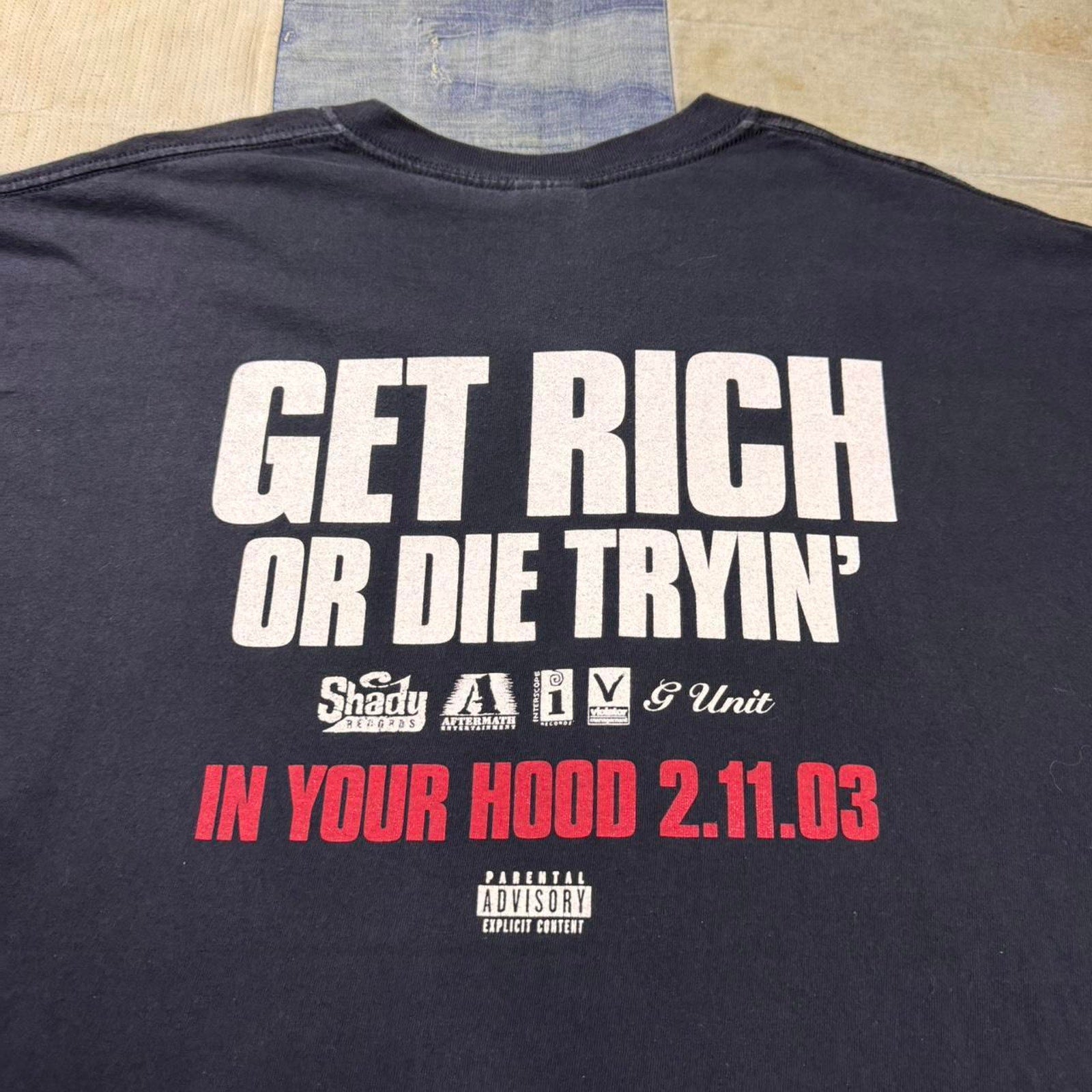 Y2K offical 50 Cent “get rich or die trying” Cotton Tee | XXL