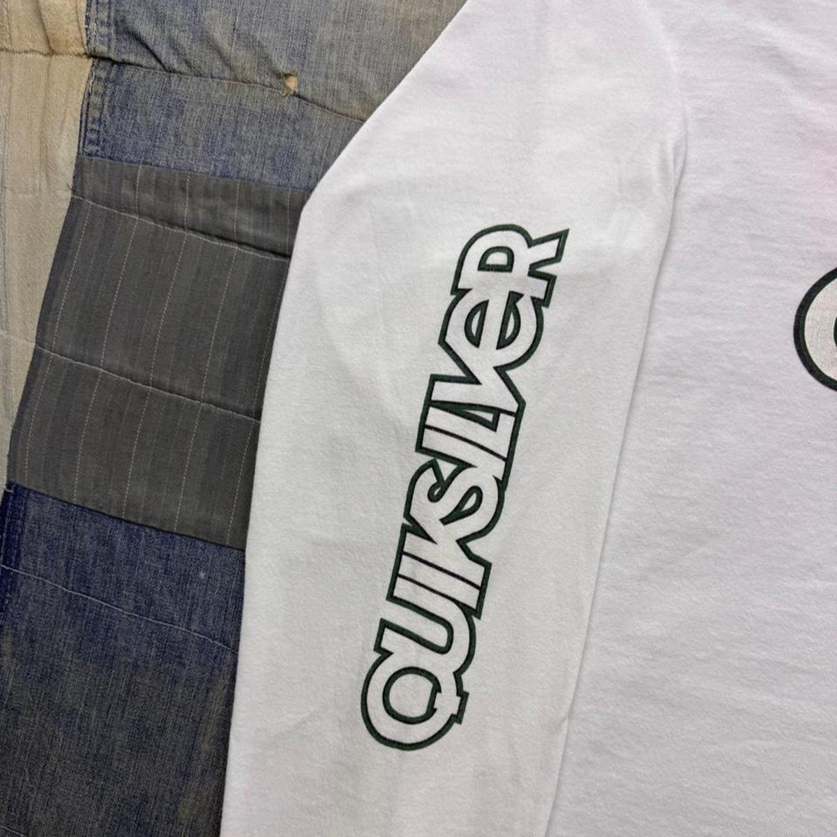 2000s Quiksilver Triple Logo Long Sleeve Tee | XL