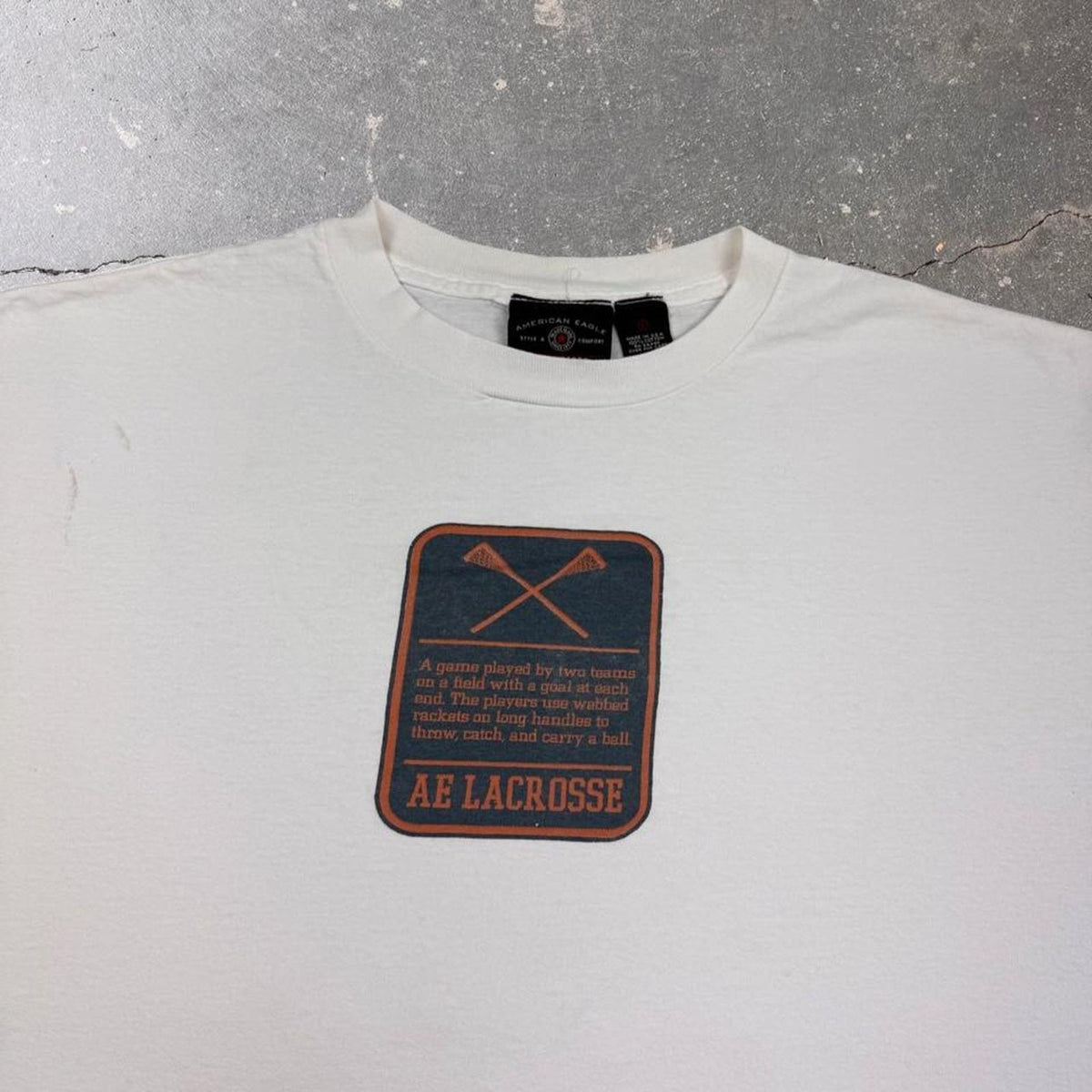 1990s American Eagle AE Lacrosse Tee | XL