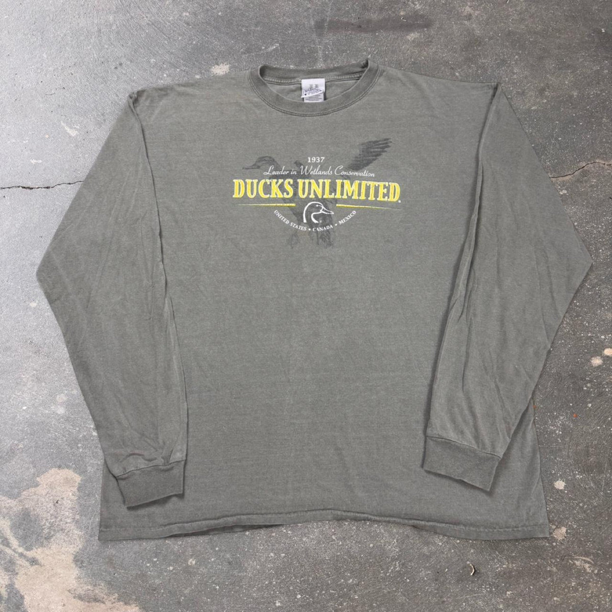2000s Duck Unlimited Green Long Sleeve | XL