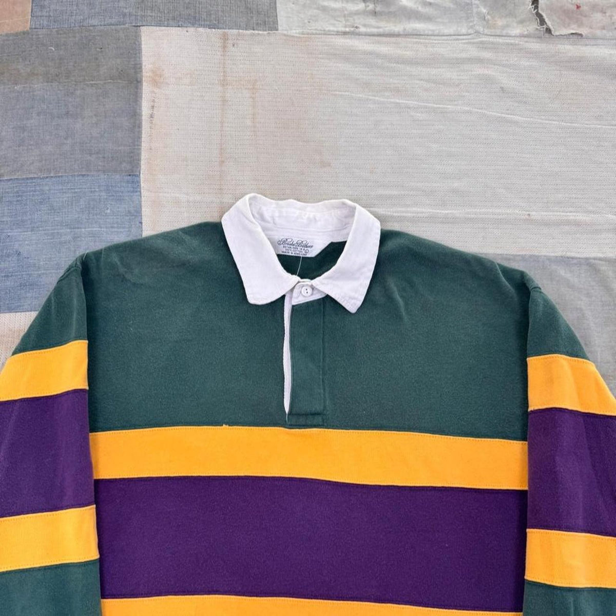 1990s Brooks Brothers Striped Rugby Shirt | L