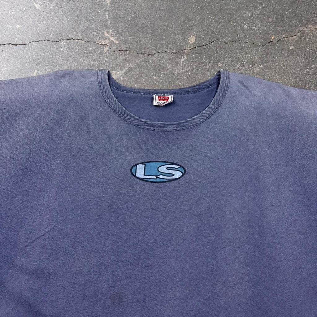 1990s Levi's LS Logo Tee | XL