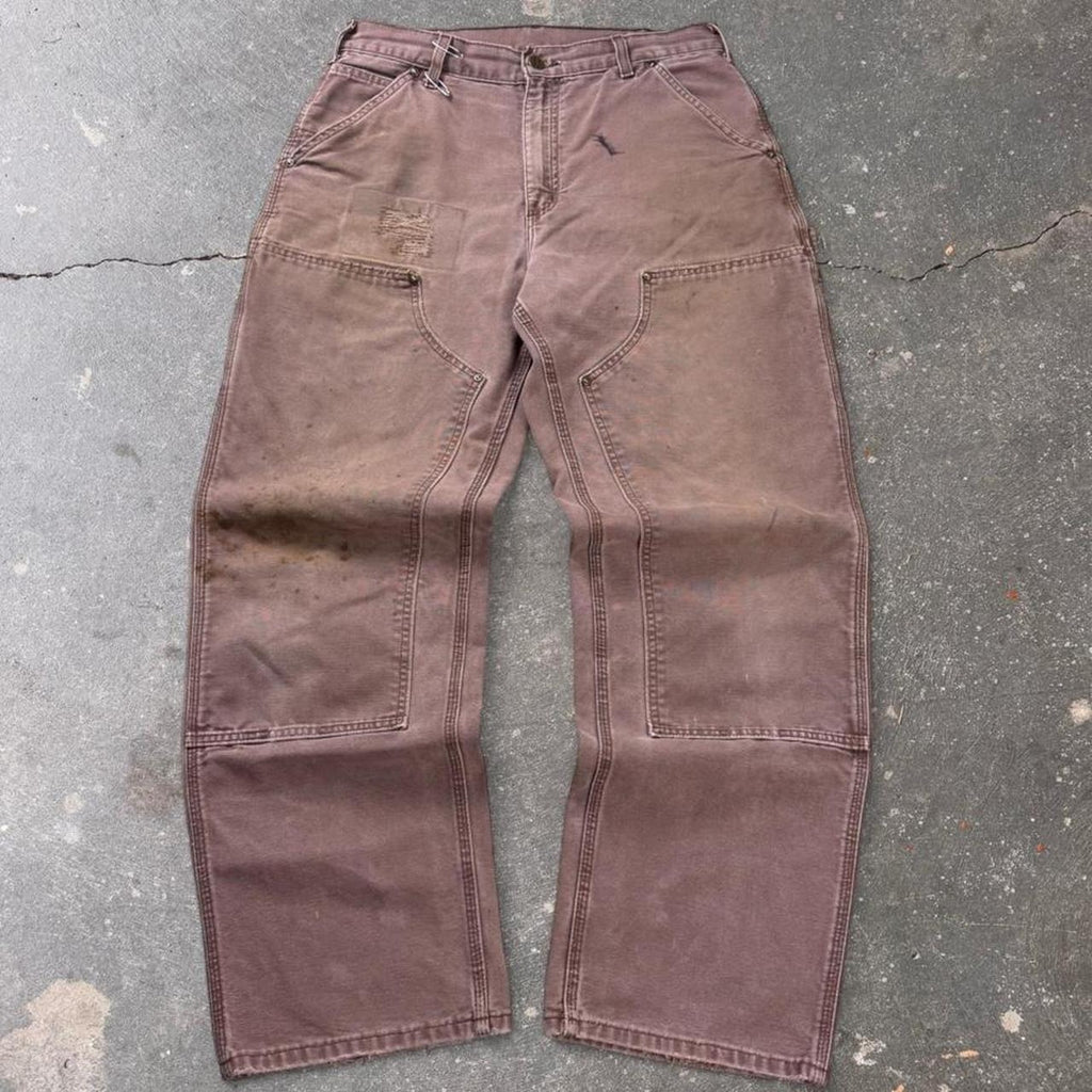 2000s Carhartt B136 CHT Double Knee Carpenter Pants | 31x30