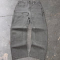 2000s Carhartt B136 Moss Green Double Knee Carpenter Pants | 32x32