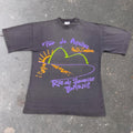 1990s Rio de Janeiro Brazil Sugarloaf Mountain Graphic Tee | Medium