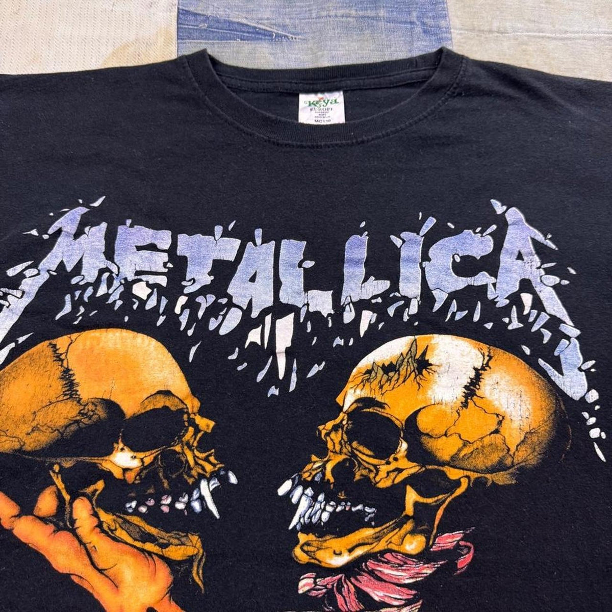 1990s Metallica Skulls Graphic Band Tee | Medium