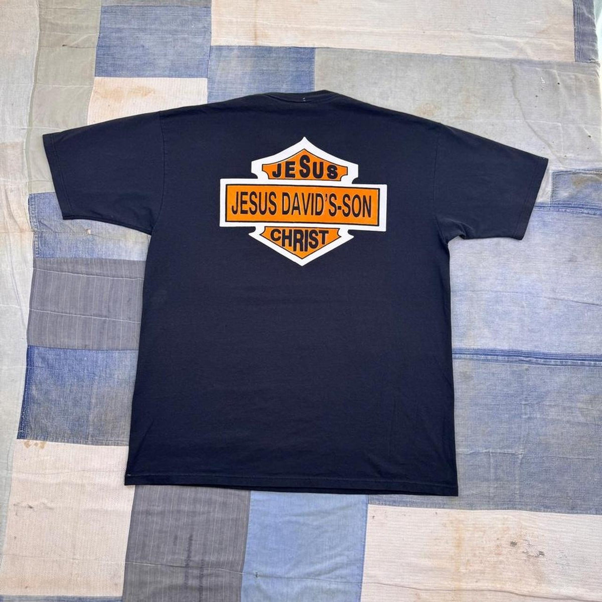 1990s Jesus David's Son Christ Harley Davidson Christian Biker Tee | Extra Large