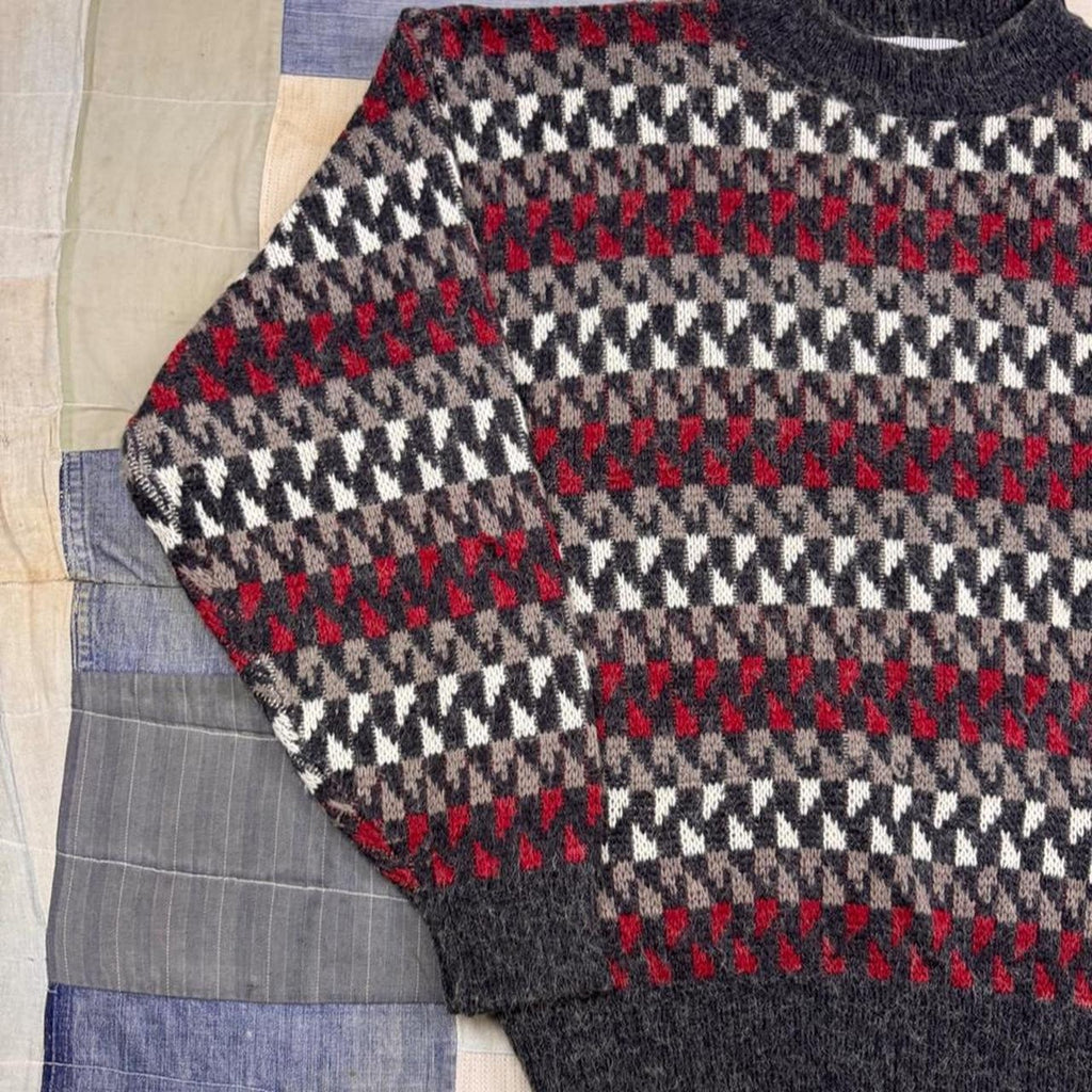 1990s McGregor Geometric Pattern Knit Sweater | Large