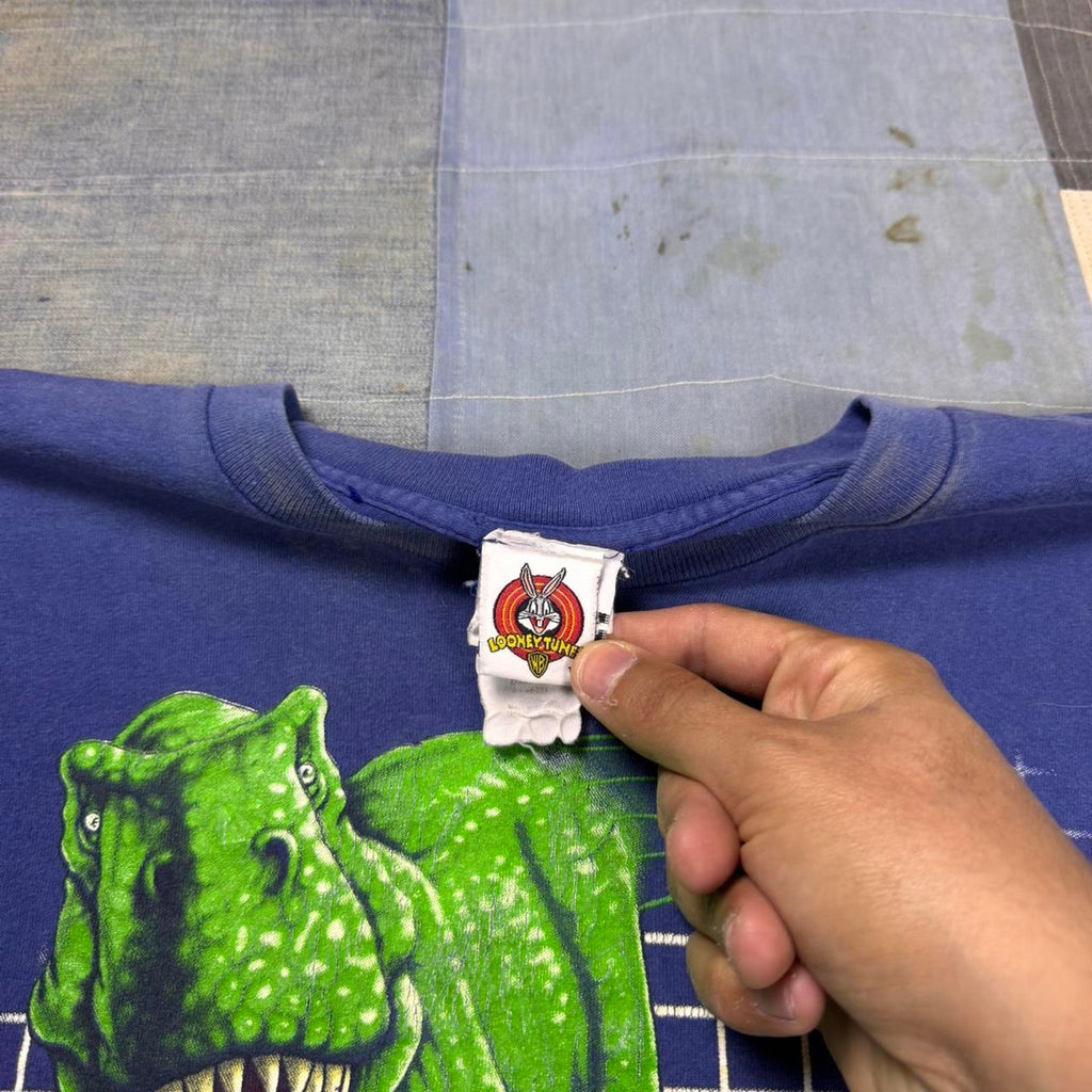1990s Distressed Looney Tunes Virtual Reality Bytes Taz Tee | XL￼