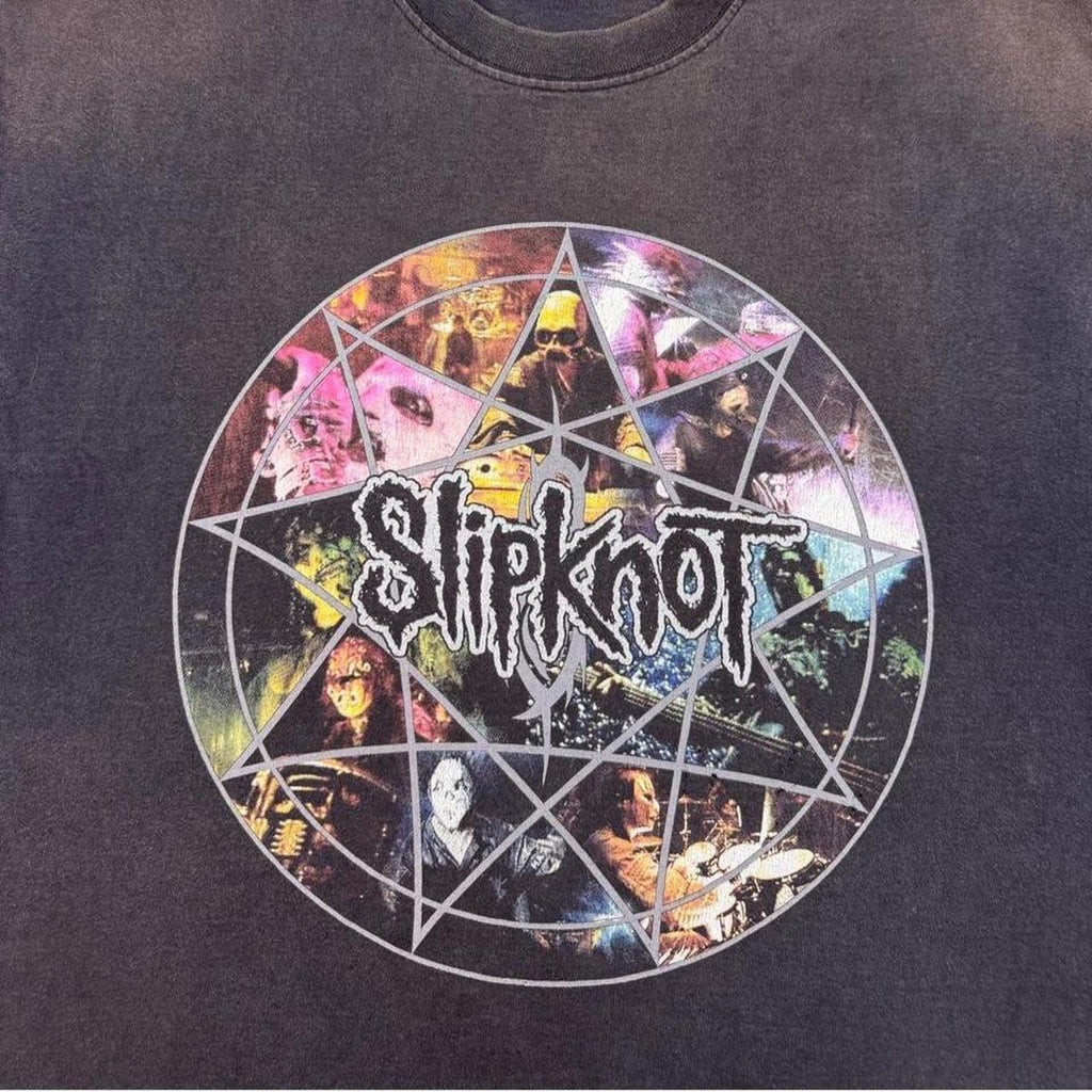 2003 Slipknot Pentagram Collage Double Sided Band Tee | Medium