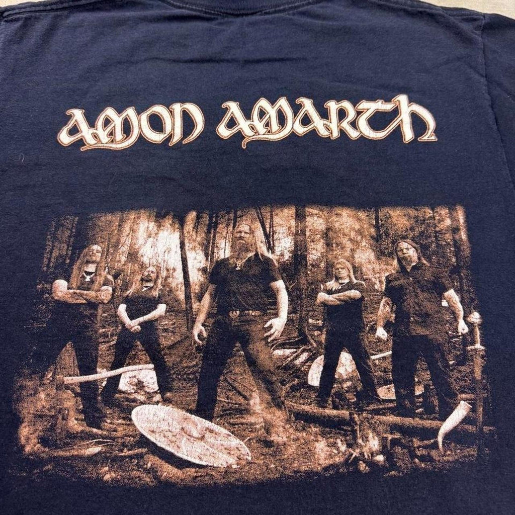 2000s Amon Amarth “Fate of Norns” era band tee | small