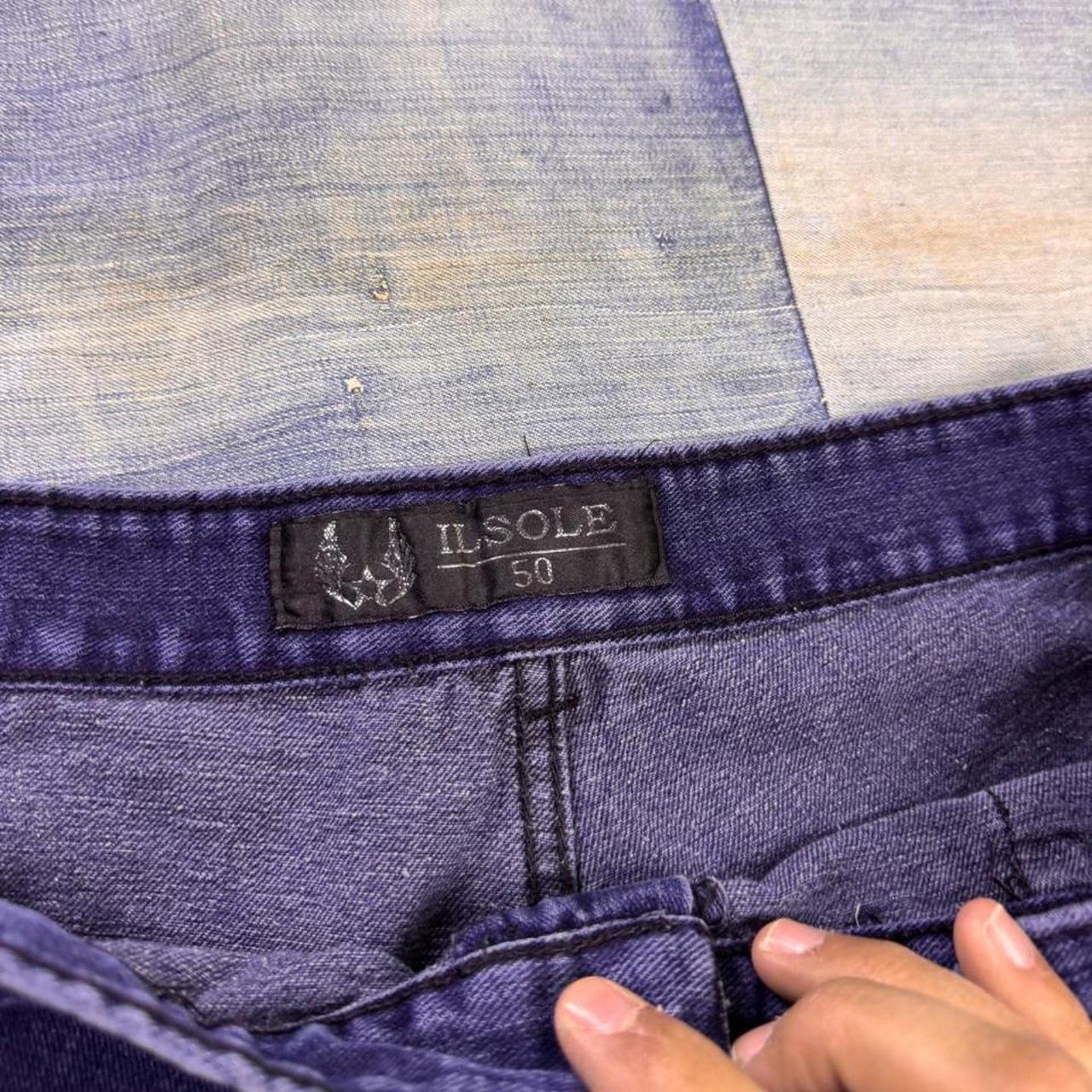 2000s Al Sole Multi Pocket Baggy Cargo Jeans | 38x32