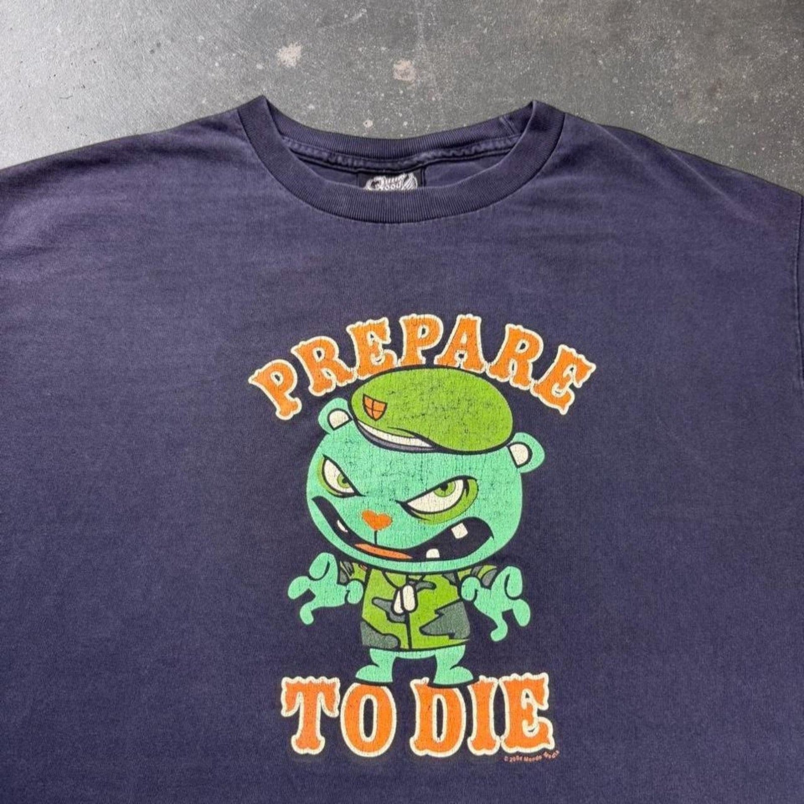 2004 Happy Tree Friends “Prepare to Die” graphic Tee | Large