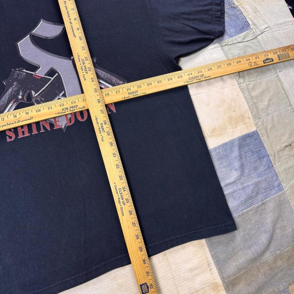 2000s Shinedown Crossed Guns Logo Band Tee | XL