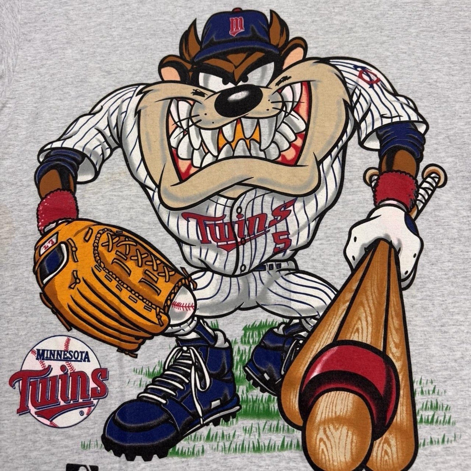 1992 Minnesota Twins Taz Looney Tunes Tee | XL
