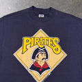 1990 Pittsburgh Pirates Trench MLB Baseball Graphic Tee | Medium