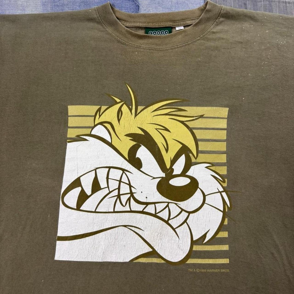 1999 Tasmanian Devil Angry Face Graphic Tee | Medium