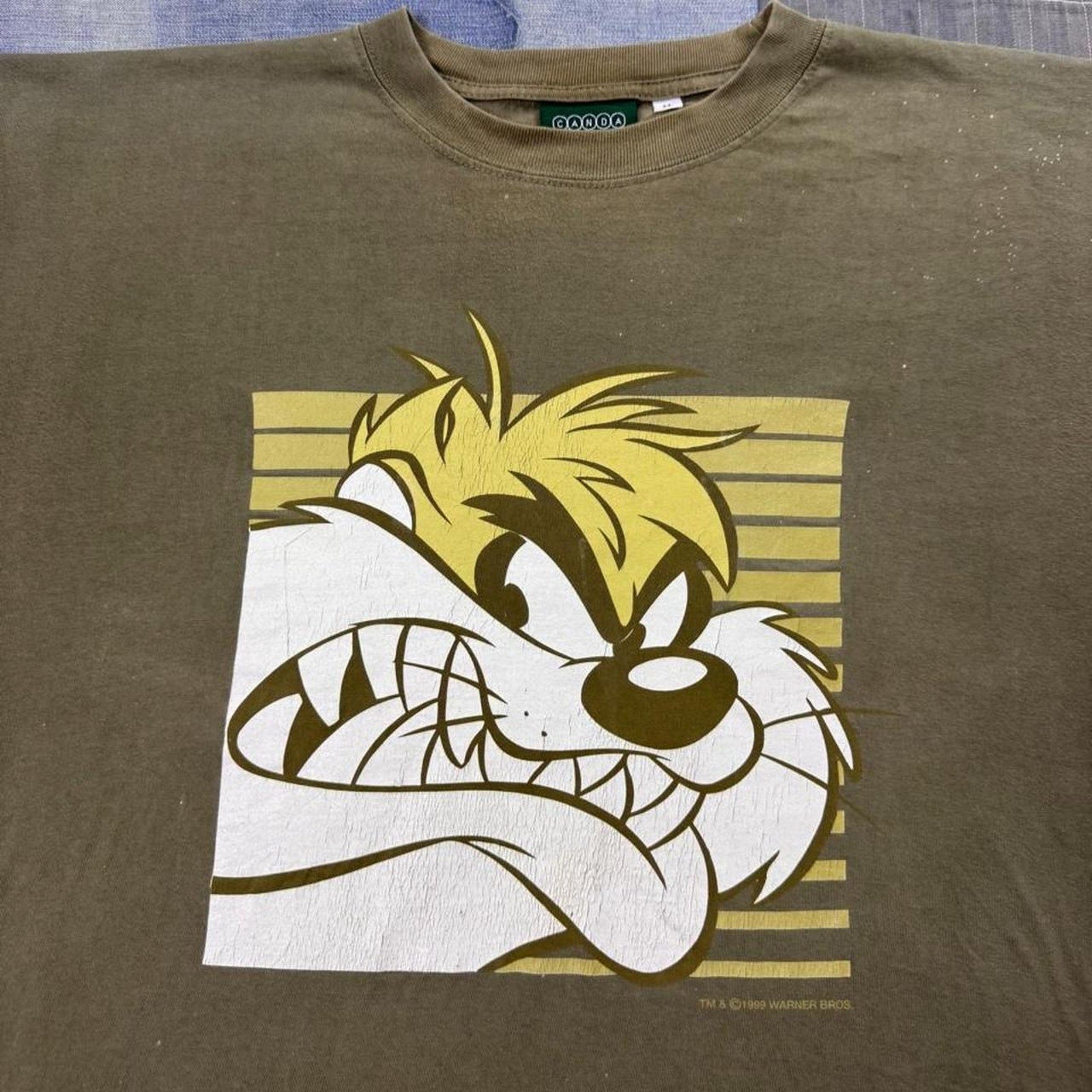 1999 Tasmanian Devil Angry Face Graphic Tee | Medium