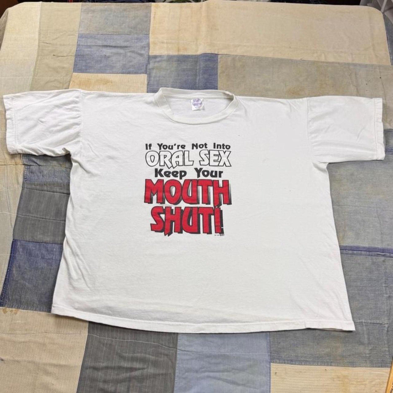 1990 “oral sex” novelty Tee | XXL