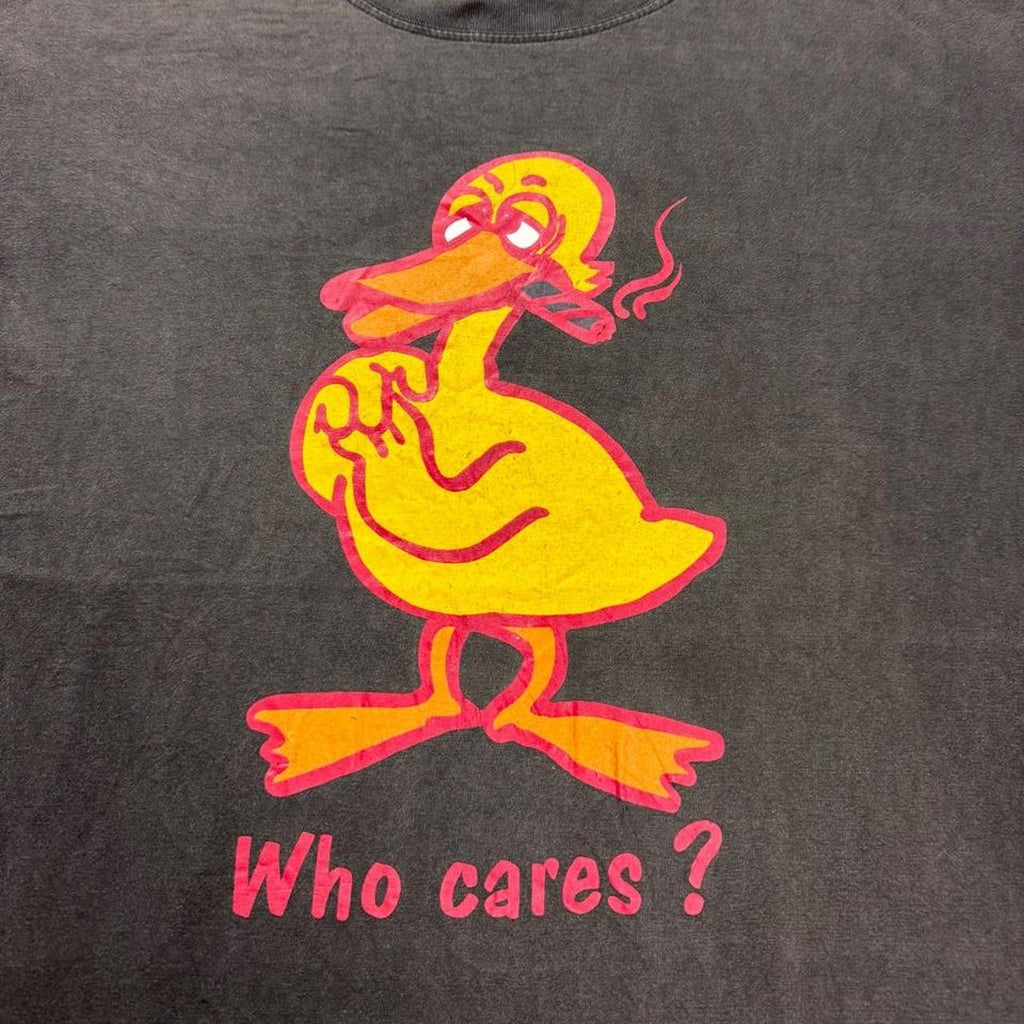 1990s “Who Cares?” Smoking Duck Tee | Large