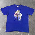 2017 Supreme Kiss Tee Royal Blue Cristina Llanos Graphic | Large