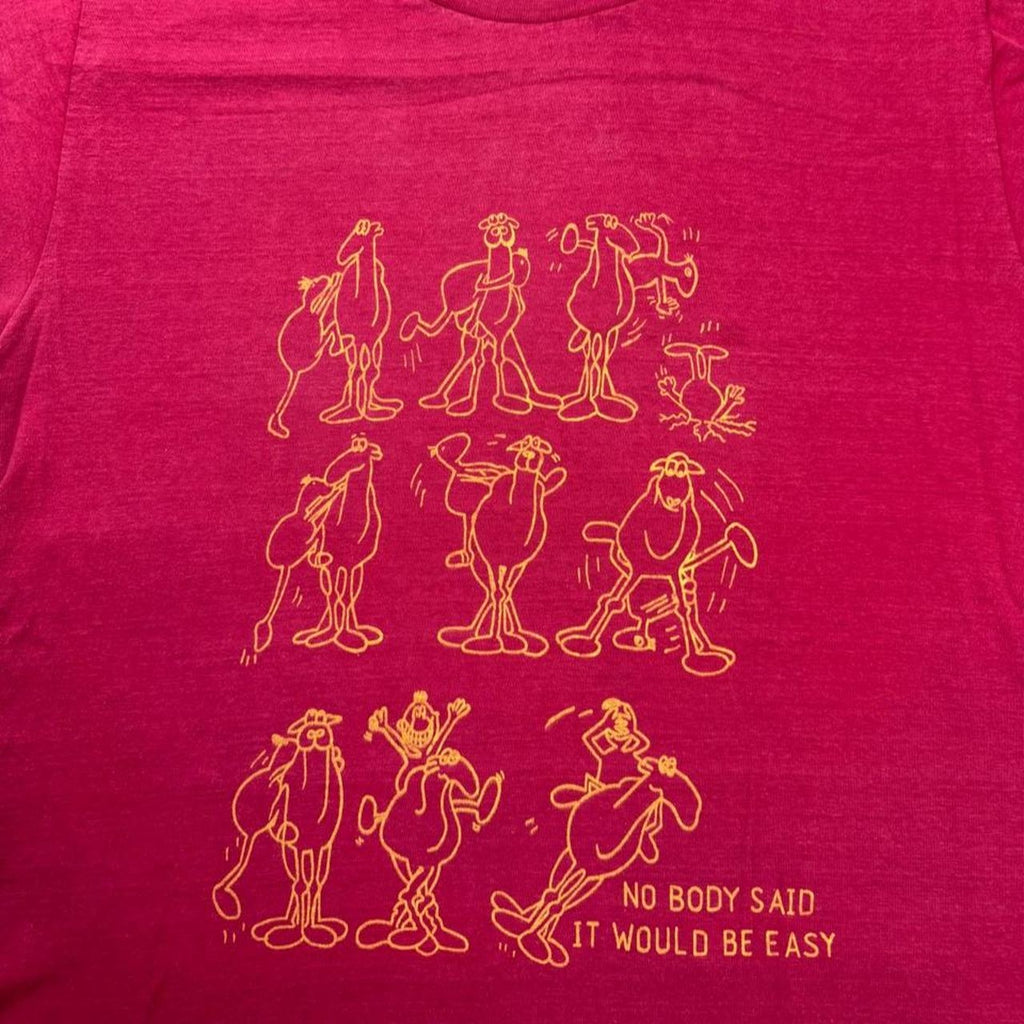 1990s Nobody Said It Would Be Easy Camel Tee | Small