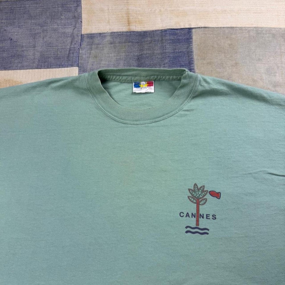 1990s French Riviera Cannes Graphic Tee | XXL