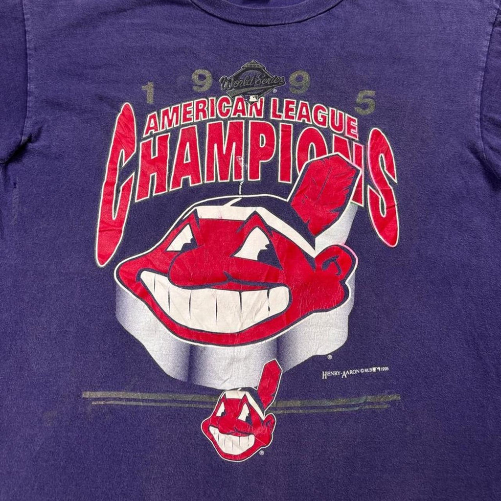 1995 Cleveland Indians American League Champions World Series Tee | XL