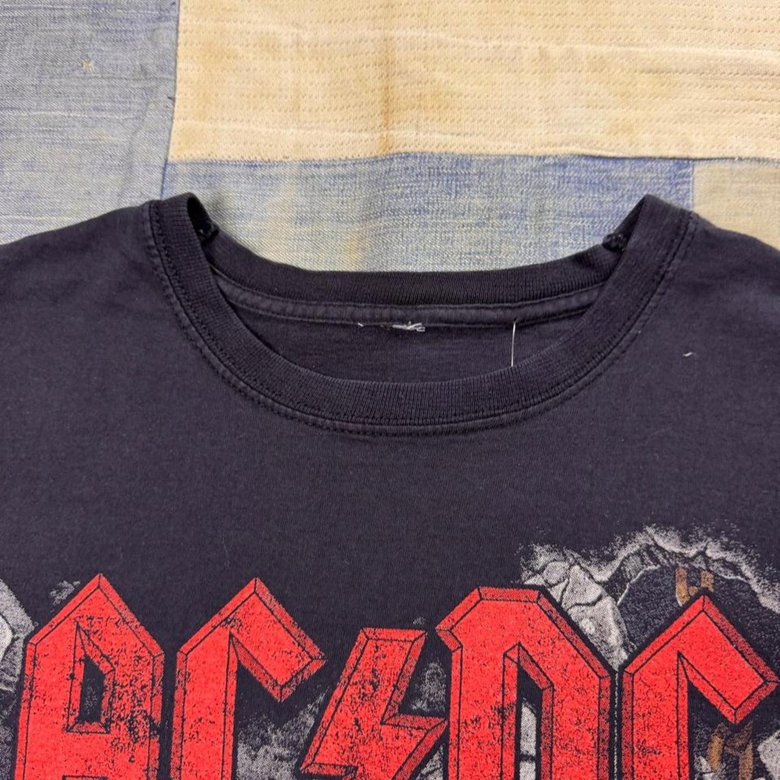 1990s AC/DC Hells Bells Rock or Bust Graphic Tee | Medium