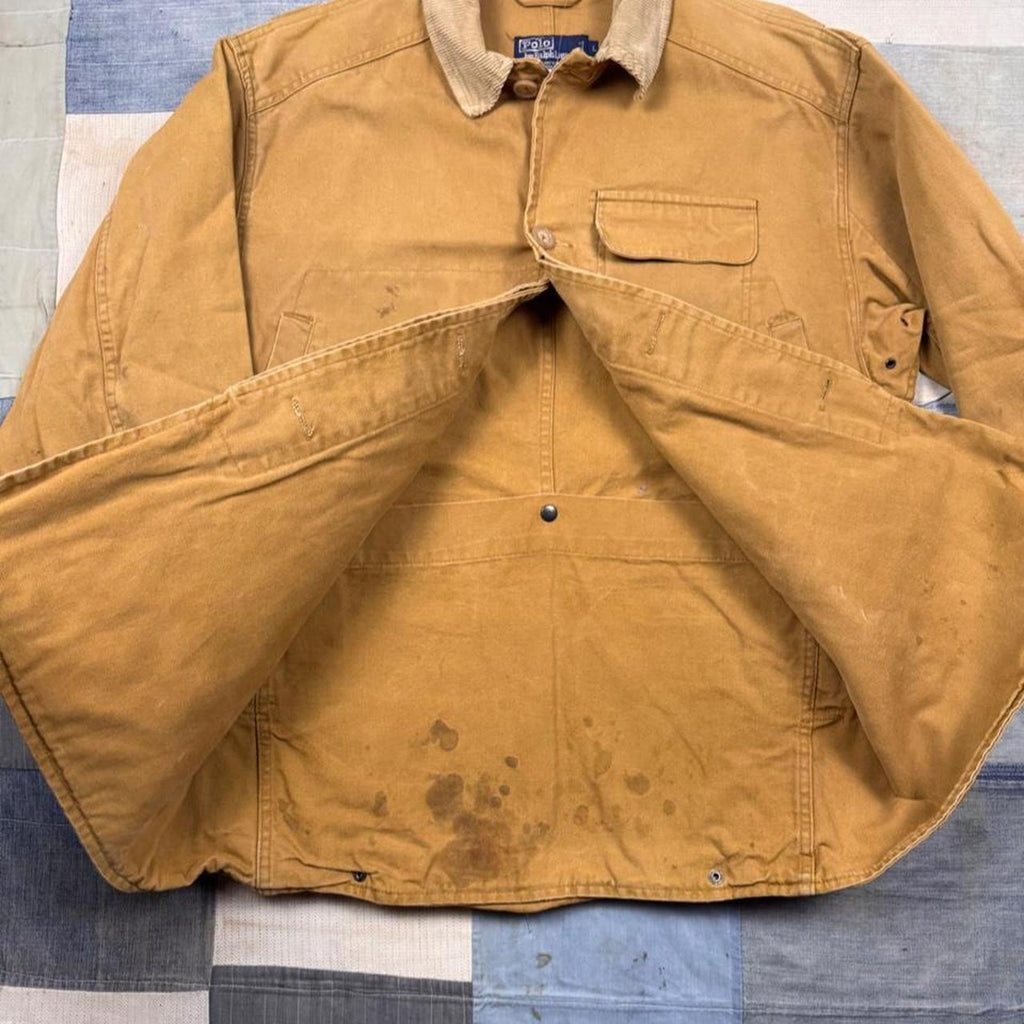 1990s Polo Ralph Lauren Canvas Chore Jacket | XL