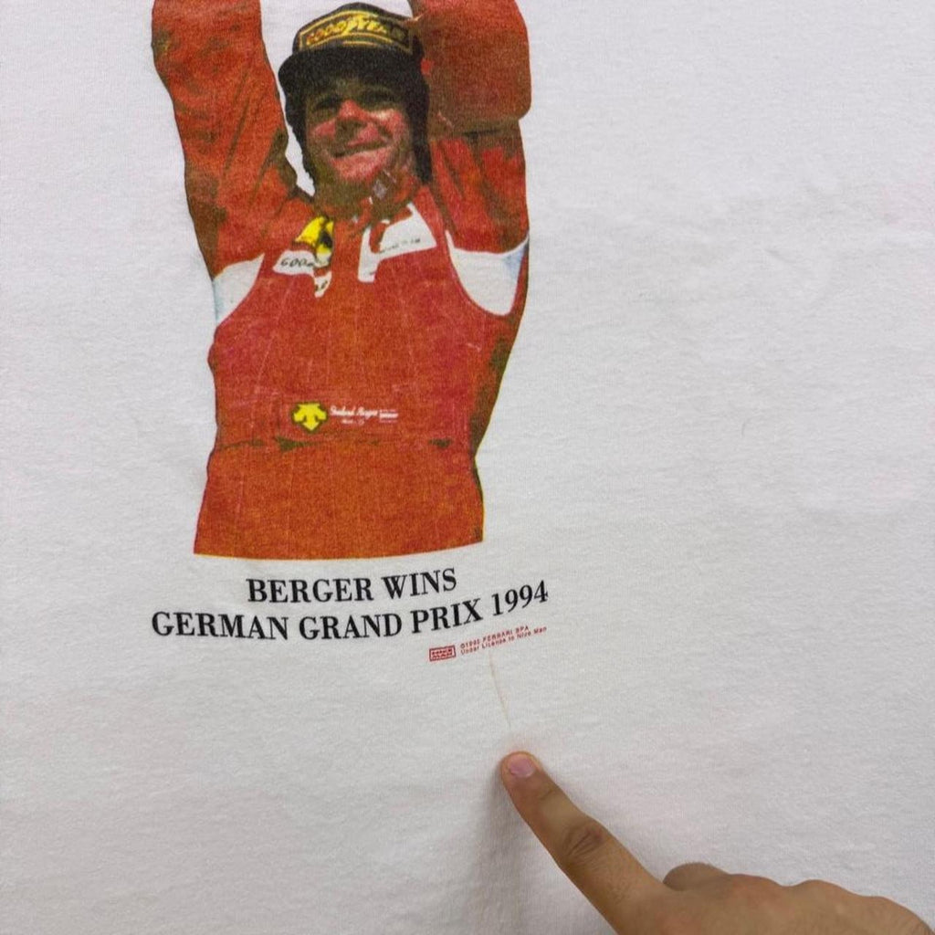 1994 Ferrari Gerhard Berger German Grand Prix Racing Tee | XL